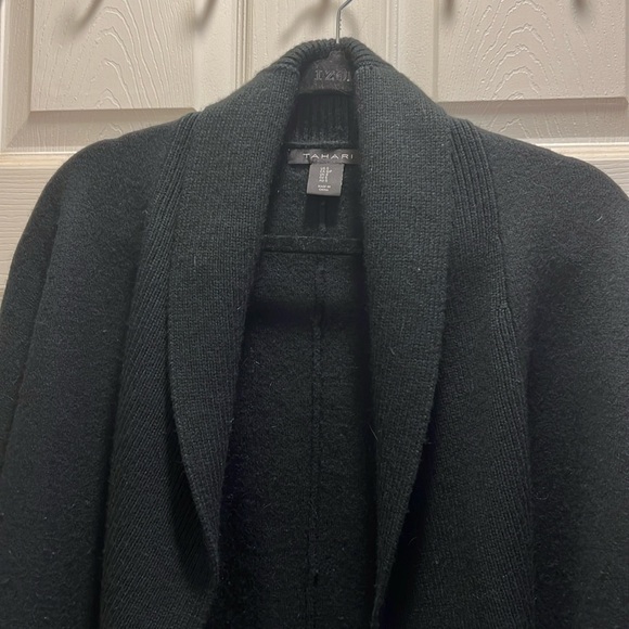 Tahari Black Thick Cardigan Sweater - Picture 3 of 8